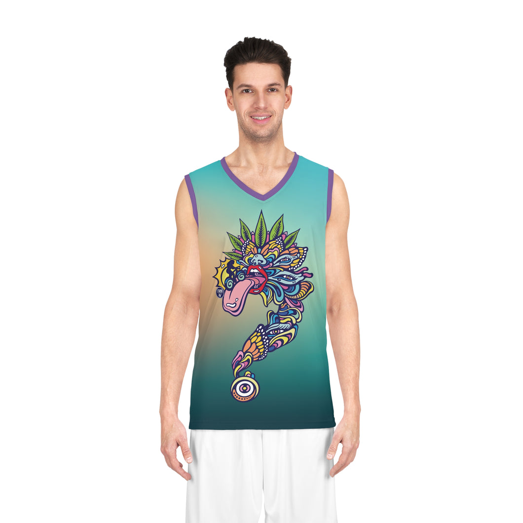 It's Like Basketball Jersey - Turquoise Fade