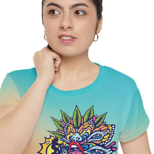 Women's It's Like Sublimated Shirt - Turquoise Fade